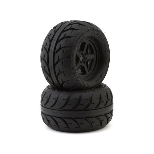 UpGrade RC Street Radials 2.8" Pre-Mounted On-Road Tires w/5-Star Wheels (2) (17mm/14mm/12mm Hex)
