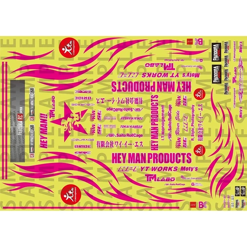 Pandora RC Masayo Minowa Decal Sheet