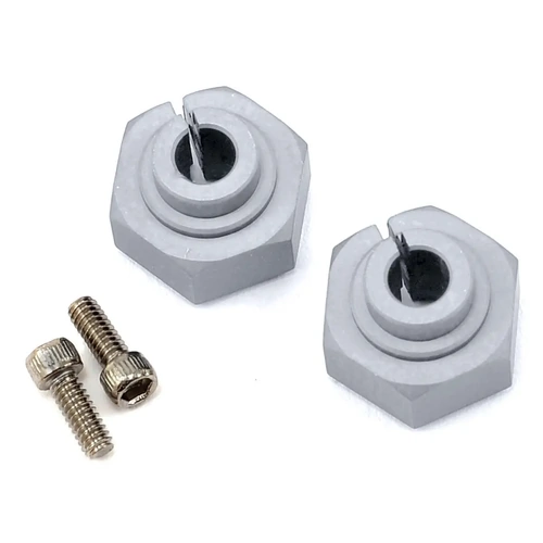 Vanquish Products Aluminum 12mm Clamping Wheel Hex (2) (Silver)