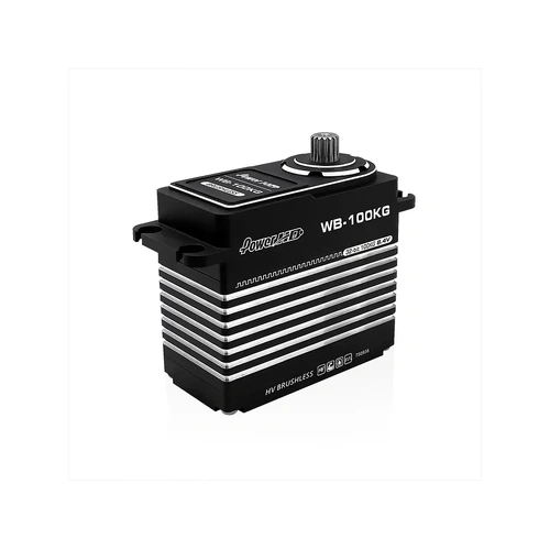 Power HD Aluminium WB-100KG 1/5 100kg 8.4V Brushless Steel Geared Servo - Black