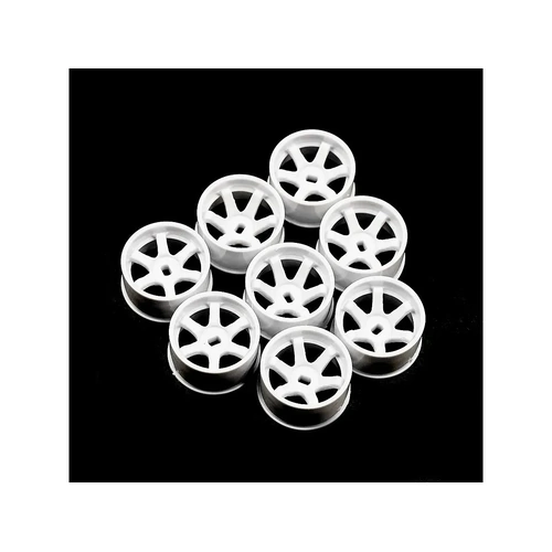 Yeah Racing Rear Plastic Wide Rim Set For 1/28 Kyosho Mini-Z AWD - White