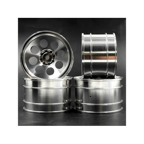 Yeah Racing 2.1" Silver Aluminium 8 Spoke Rims 4Pcs
