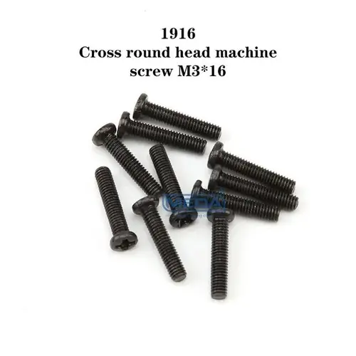 Wltoys Phillips round head machine screw 3*16PM WL104001-1916
