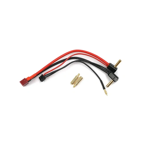 Yeah Racing 2S 7.4v LiPo Battery Charging Lead w/ Deans Plug & 4mm, 5mm Angled Bullet Plugs
