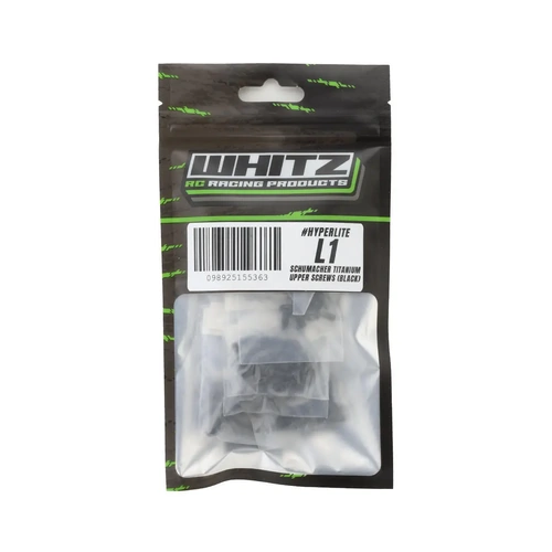 Whitz Racing Products HyperLite Cat L1 Titanium Upper Screw Kit (Black)