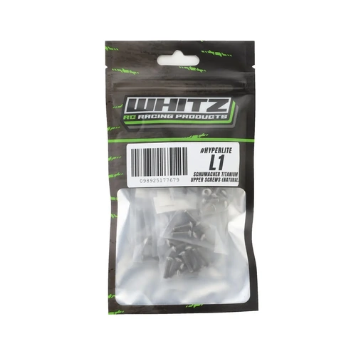 Whitz Racing Products HyperLite Cat L1 Titanium Upper Screw Kit (Silver)
