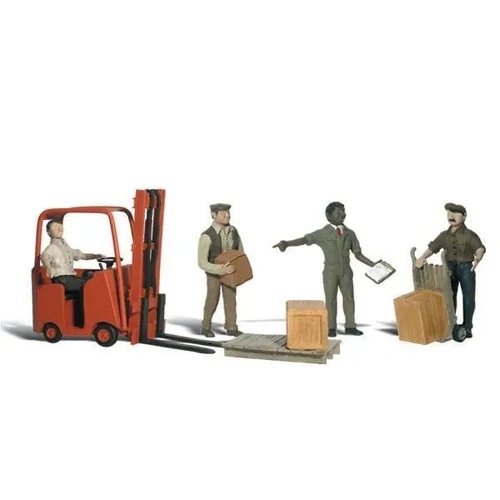 Woodland Scenics N Workers With Forklift