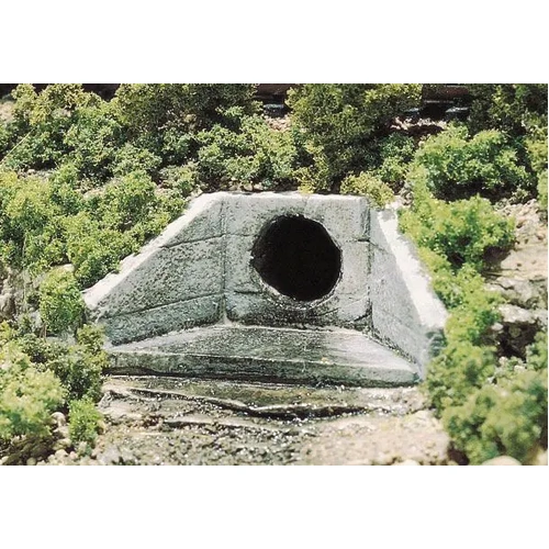 Woodland Scenics Ho Culvert Concrete 2Ea*