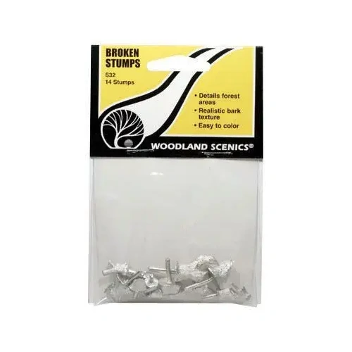 Woodland Scenics Broken Stumps 14/Pkg *