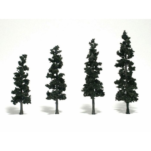Woodland Scenics 4In - 6In Rm Real Pine4/Pk *