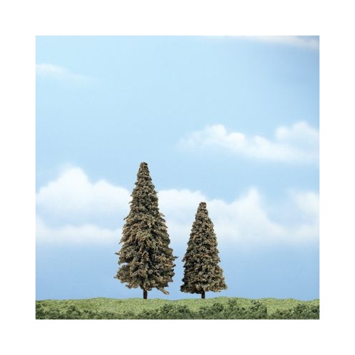 Woodland Scenics 3In - 4In Prem Conifer2/Pk *