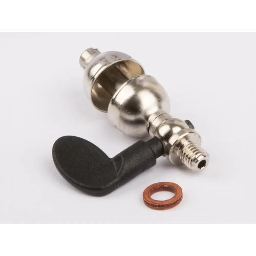 Wilesco 01522 Dome Steam Whistle. Thread M5. With Plastic Handle (D5.6.8.10.
