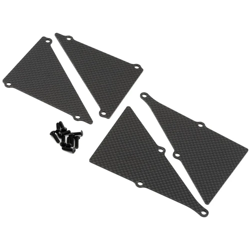 Xtreme Racing Losi 5IVE-T 2.0 Carbon Fiber Front & Rear Splash Panels (4)
