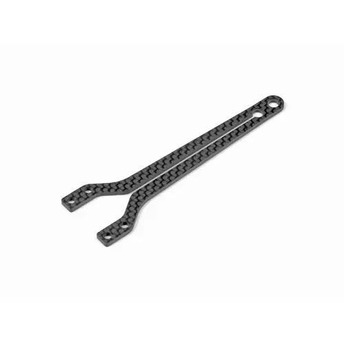 XRAY X4 GRAPHITE UPPER DECK - SPLIT FRONT - 2.0MM