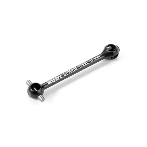 XRAY ECS (ES) DRIVE SHAFT 51MM FOR 2MM PIN - HUDY SPRING STEEL. (1) - XY305221