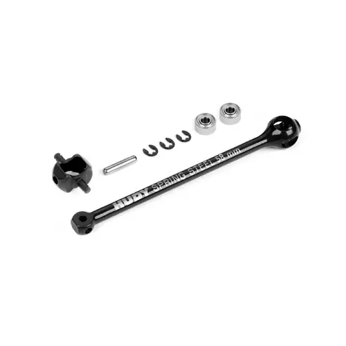 XRAY X4 ECS BB DRIVE SHAFT 58MM - HUDY SPRING STEEL™ - SET  - XY305306