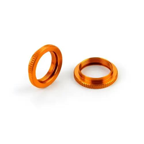 XRAY T4 ULP ALU SHOCK ADJUSTABLE NUT - V2 - ORANGE (2) - XY308044-O