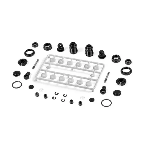 XRAY 1/10 TOURING ALU SHOCK ABSORBER - SET - BLACK (2) - XY308307-K