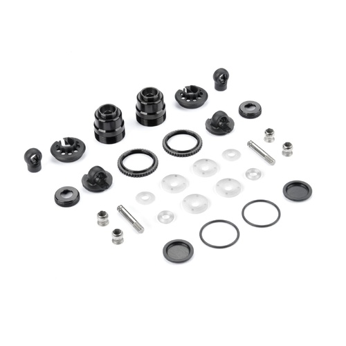 Xray Xlp2 Alu Shock Absorber-Set - Black (2)