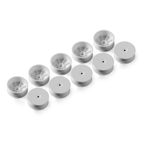 XRAY 2WD FRONT WHEEL AERODISK WITH 12MM HEX IFMAR - WHITE (10) - XY329900-M