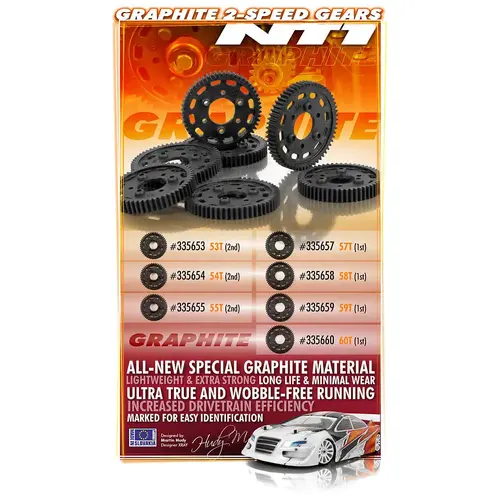 XRAY GRAPHITE 2-SPEED GEAR 53T (2ND) - XY335653