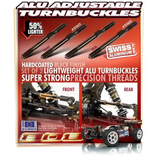 XRAY ALU ADJ. TURNBUCKLE 64MM M5 L/ - XY352632