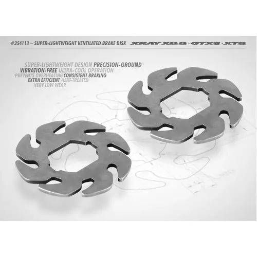 XRAY SUPER-LIGHTWEIGHT VENTILATED BRAKE DISK - XY354113