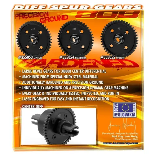 XRAY CENTER DIFF SPUR GEAR 43T - XY355053