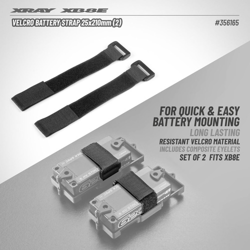 Xray Hook & Loop Battery Strap 25X210Mm (2)