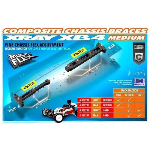 XRAY COMPOSITE CHASSIS BRACE - XY361294