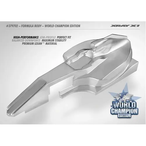 XRAY X1 1/10 FORMULA BODY – WORLD CHAMPION EDITION - XY379702