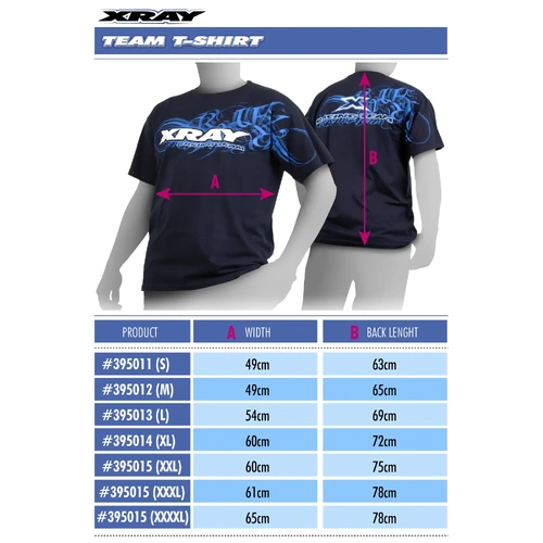 XRAY TEAM T-SHIRT LARGE - XY395013