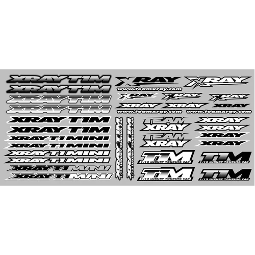 XRAY T1M STICKER FOR BODY - WH - XY397329