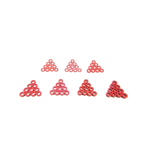 Yeah Racing Aluminium M3 Shim Kit - Red