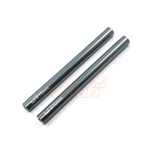 Yeah Racing Gunmetal Aluminium 6x70mm Linkages w/ 3mm Thread 2Pcs
