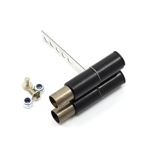 Yeah Racing 1/10 Stainless Steel Dual Tip Exhaust Pipe