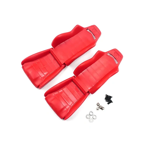Yeah Racing 1/10 Crawler Red Plastic Seats 2Pcs