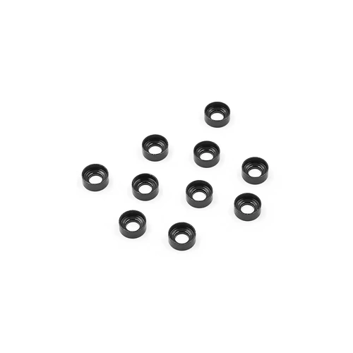 Yeah Racing Black Aluminium M3 Button Head Countersunk Washers 10Pcs