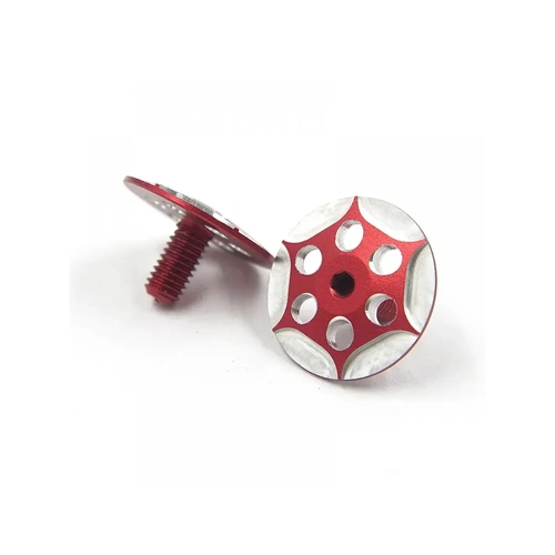Yeah Racing Red Aluminium Wing Screws 2Pcs