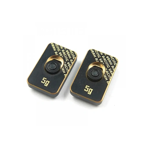 Yeah Racing Black Brass 5g Chassis Balancing Weights 2Pcs