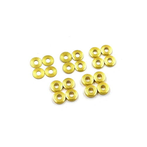 Yeah Racing Brass 3 x 8mm Flat Washer AssortedÊSetÊ20pcs