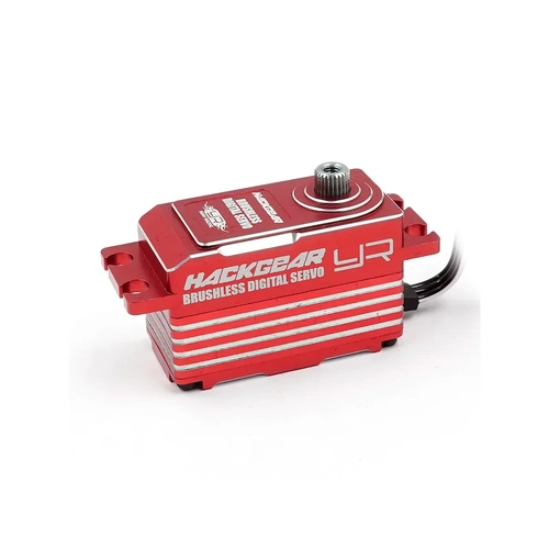 Yeah Racing Aluminium Hackgear Low Profile 14kg 8.4V Brushless Metal Geared Servo - Red
