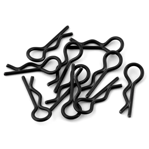 Yeah Racing Body Clips (Black) (10) (1/10 or 1/8 Scale)