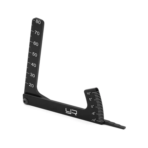 Yeah Racing Aluminum 3-in-1 Camber Gauge (Black)