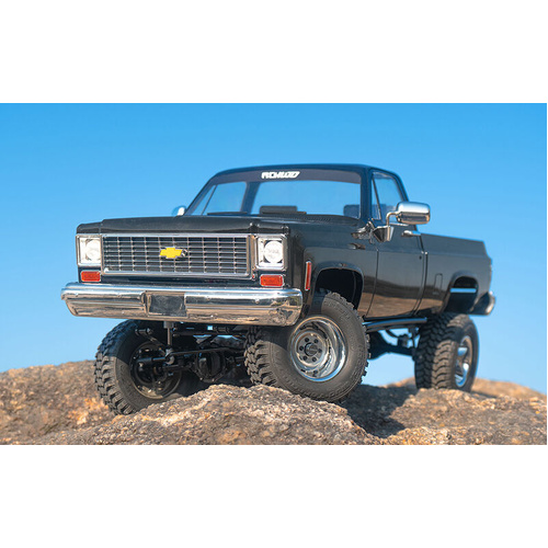 RC4WD Trail Finder 2 "LWB" W/ Chevrolet K10 Scottsdale Hard Body Set Black RTR - Z-RTR0067
