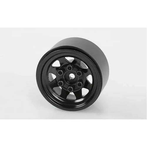 Stamped Steel 1.0" Stock Beadlock Wheels (Black)