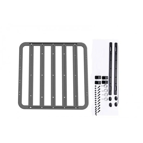 GPM Black Metal 1/10 160x155mm Roof Luggage Rack w/o Handle