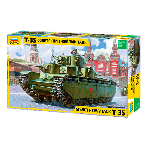 Zvezda 3667 1/35 T-35 Heavy Soviet Tank Plastic Model Kit