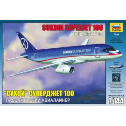 Zvezda 7009 1/144 Sukhoi Superjet 100 Plastic Model Kit