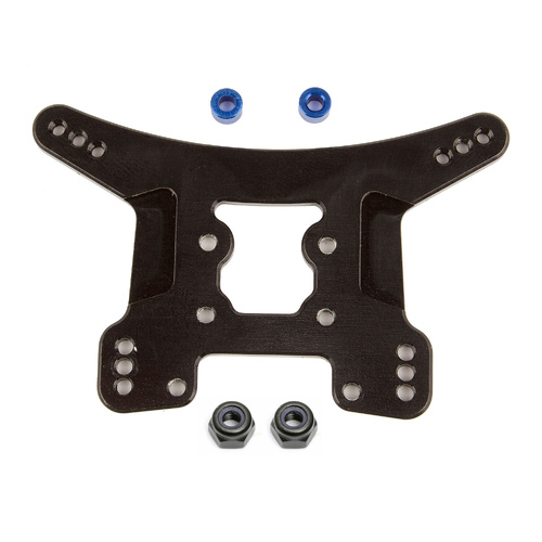 Team Associated FT 1:14 Rear Shock Tower, black aluminum